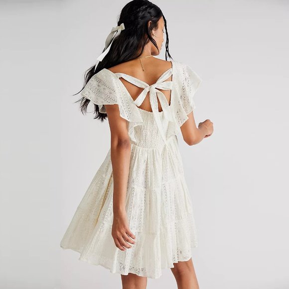 ✨HP✨Free People Undone Lace Mini Dress NWOT - Picture 13 of 13